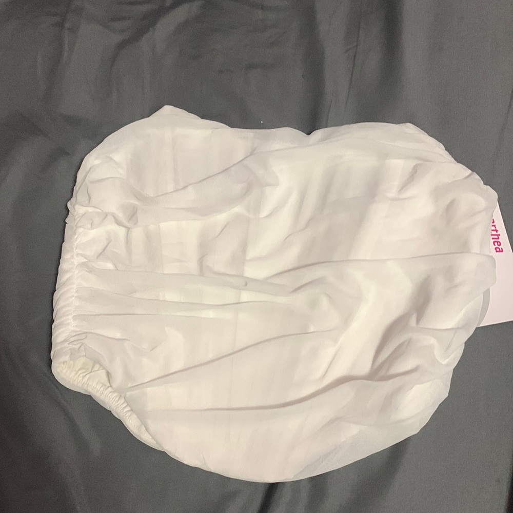 White corset top